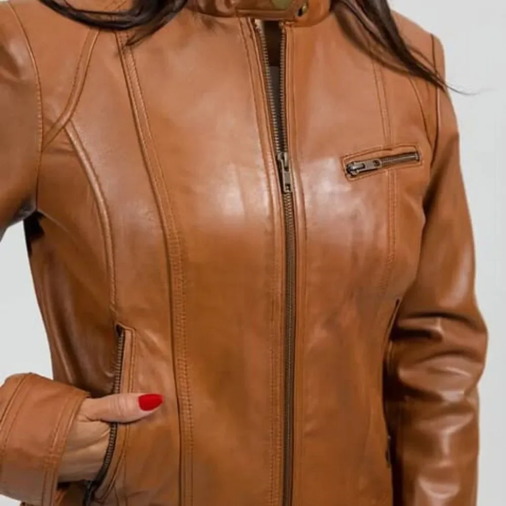 Favorite Women's Fashion Leather Jacket